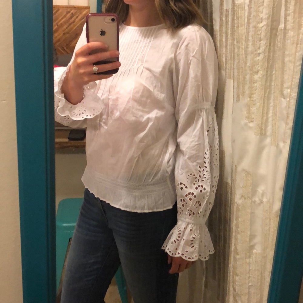 Gap white blouse size S